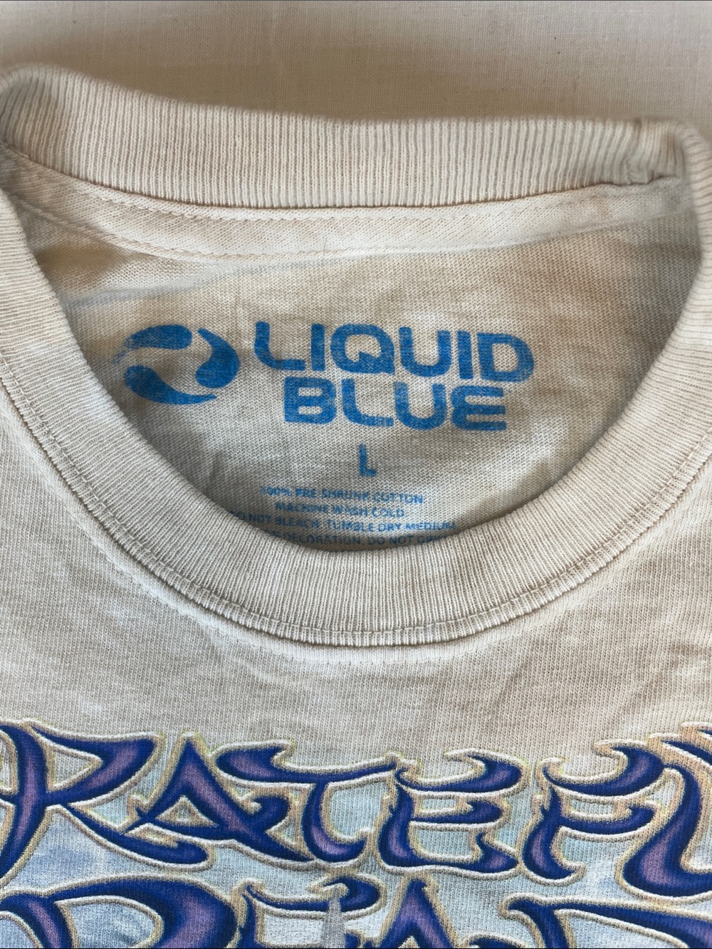 Vintage 2001 Liquid Blue Grateful Dead Large Y2K like new! Authentic - Picture 2 of 13